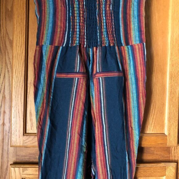 NWT Chaser Strapless Striped Linen Jumpsuit - S - Picture 13 of 14